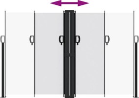 vidaXL Σκίαστρο Πλαϊνό Συρόμενο Λευκό 160 x 600 εκ.