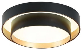 Φωτιστικό Οροφής - Πλαφονιέρα Grant 4271200 50x12cm Led 48W Black Viokef Μέταλλο