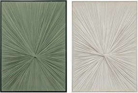Πίνακας Home ESPRIT Πράσινο Μπεζ Σύγχρονη (x2)