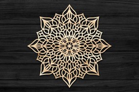 Intra απο ξύλο plywood 3mm-4mm πάχος Τρισδιάστατη Mandala Δίασταση 30x30 cm INTRAFABR-69579217