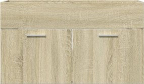 vidaXL Ντουλάπι Νιπτήρα Μπάνιου Sonoma Δρυς 90x38,5x46 εκ. Επεξ. Ξύλο