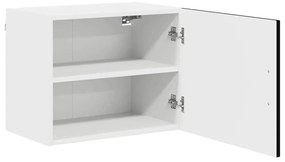 Ντουλάπα Κουζίνας με ράφι 2 pcs Μαύρο 50 x 31 x 40 εκ.