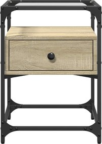 vidaXL Κομοδίνο Sonoma Δρυς 40x40x55 εκ. από Επεξεργασμένο Ξύλο