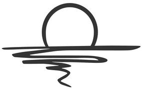 Διακοσμητικό Τοίχου Sparkle 279ENZ2605 70x41cm Black Wallity Μέταλλο