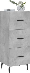 vidaXL Ντουλάπι Γκρι Σκυροδέματος 34,5x34x90 εκ. Επεξεργασμένο Ξύλο