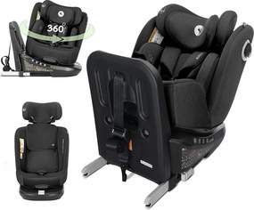 CAR SEAT AURIGA BLACK i-Size 40-150 CM ISOFIX, 360
