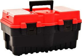 vidaXL Εργαλειοθήκη 462x256x242 χιλ. Κόκκινη από Πλαστικό