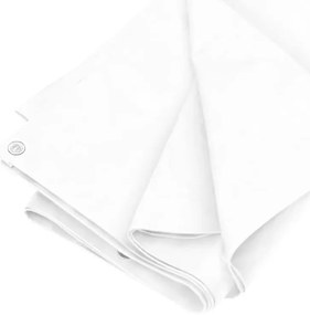 vidaXL Μουσαμάς Λευκός 180 γρ./μ.² 3x3 μ. από HDPE