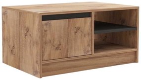 Τραπέζι σαλονιού Narli pakoworld σε sonoma απόχρωση 90x60x45εκ