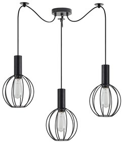 Φωτιστικό Οροφής Τρίφωτο Homelighting 77-8535 Black