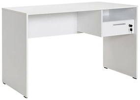 Γραφείο εργασίας Concept Megapap από μελαμίνη σε χρώμα λευκό 120x60x75εκ.-GP009-0010