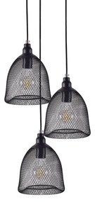 Φωτιστικό Οροφής Τρίφωτο Homelighting Zola 77-4350 Black