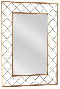 Καθρέπτης Τοίχου ArteLibre ARAVORN Χρυσό Μέταλλο/Γυαλί 80x1.5x55cm
