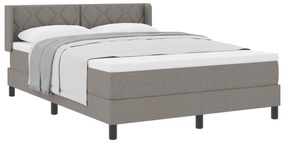 vidaXL Κρεβάτι Box Spring με Στρώμα – Ταουπέ, 140 x 200 εκ., Ύφασμα