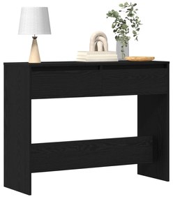 vidaXL Μαύρο Ξύλινο Τραπέζι Κονσόλας - 100x35x76.5 εκ - Επεξεργασμένο Ξύλο