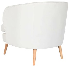 Κάθισμα DKD Home Decor Λευκό Φυσικό Ξύλο 91 x 80 x 78 cm