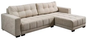 Corner Sofa - Bed Long Beige 284x190x79 cm