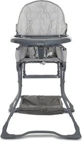 FEEDING CHAIR BONBON GREY LEATHER