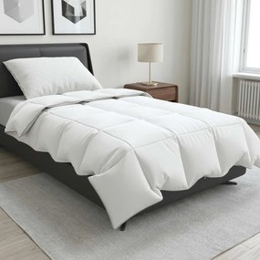 vidaXL Πάπλωμα FULDA 155 x 220 cm Καλοκαίρι 100 GSM 90% Χήνας Λευκό
