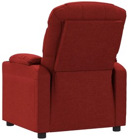 vidaXL Πολυθρόνα Ανακλ. Μπορντό Υφασμάτινη