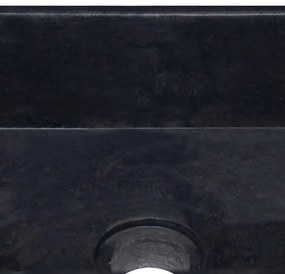 Νιπτήρας Μαύρος 30 x 30 x 13 εκ. Μαρμάρινος - Μαύρο