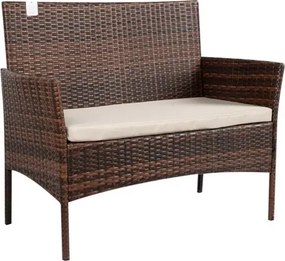 ΣΕΤ ΣΑΛΟΝΙ QUINCY 4ΤΜΧ ΚΑΦΕ RATTAN ΜΕ ΜΑΞΙΛΑΡΙΑ