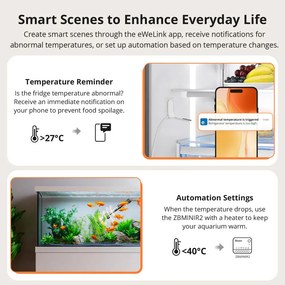 SONOFF smart θερμόμετρο SNZB-02LD, έως 115 °C, ZigBee 3.0, λευκό