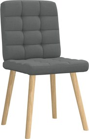 vidaXL Καρέκλες Τραπεζαρίας 6 τεμ Σκ. Γκρι Υφασμάτινες