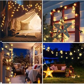 Stewehome Ηλιακός φωτισμός κήπου με 100 led σετ 12 μέτρων