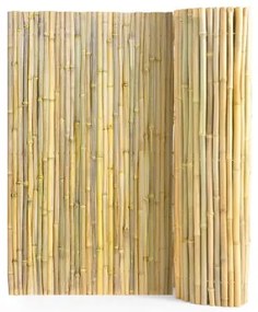 VEVOR Natural Rolled Bamboo Fence Bamboo Panel 4 ft H x 8 ft L x 0.75 in D.