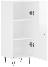 vidaXL Ντουλάπι Γυαλιστερό Λευκό 34,5x34x90 εκ. Επεξεργασμένο Ξύλο