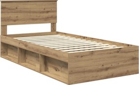 vidaXL Σκελετός Κρεβατιού Artisan Δρυς 100 x 200 cm