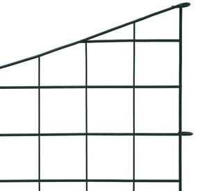 vidaXL Περίφραξη Κήπου Χαμηλή Αψίδα Σετ Πράσινη 77,5 x 64 εκ.