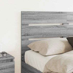 vidaXL Κεφαλάρι Γκρίζο Σονομα Επεξεργασμένο ξύλο