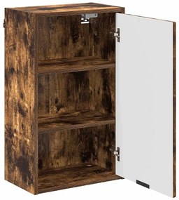 vidaXL Σετ Επίπλων Μπάνιου Καρό 3 pcs Καπνιστή δρυς 39.5 x 36 x 88 εκ