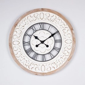 Ρολόι Τοίχου 753-10047 60x4.5x60cm Black-Natural Estheti Home Mdf, Metal