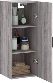 vidaXL Ντουλάπι Τοίχου Γκρι Sonoma 34,5 x 34 x 90 εκ.