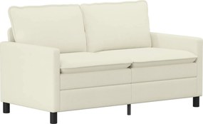 vidaXL Σετ Καναπέ 2 pcs Κρεμ Ύφασμα