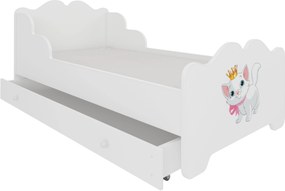 Παιδικό κρεβάτι Pacho-140 x 70-Leuko-Gkri anoixto