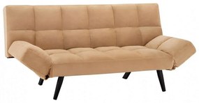 Καναπές-Κρεβάτι Τριθέσιος HM3167.07 182Χ80Χ88Υcm Beige Velvet