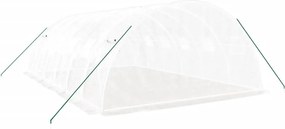 vidaXL Θερμοκήπιο Λευκό 24 μ² 6 x 4 x 2 μ. με Ατσάλινο Πλαίσιο
