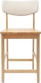 vidaXL Καρέκλες φαγητού 2 pcs Φυσικό 48 x 49 x 95 εκ.