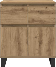 vidaXL Πλαϊνό γραφείο με συρτάρι Artisan Oak 60 x 35 x 70 cm