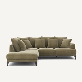 Γωνιακός καναπές από λινό βελούδο, ARMENTO
