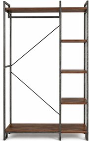 Έπιπλο Εισόδου Φυσικό / Μαύρο MAFO 90x34x169