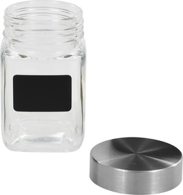 vidaXL Βάζα Αποθήκευσης 12 τεμ. 300 ml με Αυτοκόλλητο