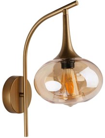 Φωτιστικό Τοίχου - Απλίκα 534LUN6820 20x32x38cm 1xE27 40W Honey-Gold Opviq