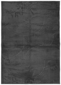 Χαλί IZA με Κοντό Πέλος Σκανδιναβική Όψη Ανθρακί 200x280 εκ. - Ανθρακί
