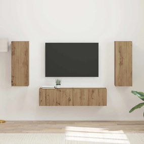 vidaXL Σετ επίπλου τηλεόρασης 2 pcs Artisan Oak Επεξεργασμένο ξύλο