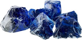 vidaXL Πέτρες Κήπου Μπλε 12 cm Γυαλί